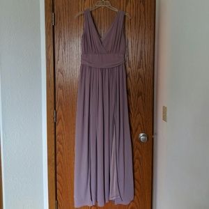 Mauve bridesmaid dress